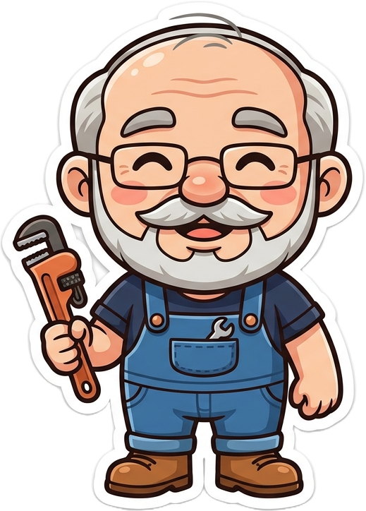 Robert, mascotte de Plomberie Robert